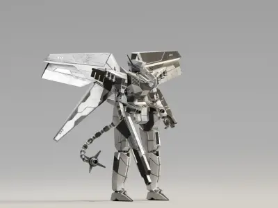 Mecha Raiden 3D model