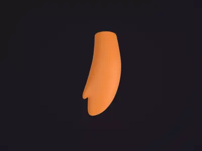 Orange Bird Arm 3D model