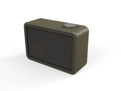 Military Action Camera Low-poly 3D model