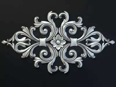  Pendant Ornate Floral Pendant Gold Antique Pendant Trending  3D print model