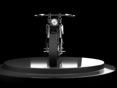 Chopper skull fire 3D model