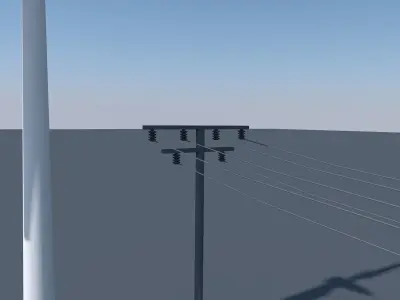 Wind turbine 3D model get