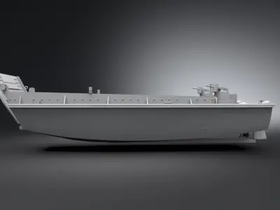 LCVP Scale model 3D print model
