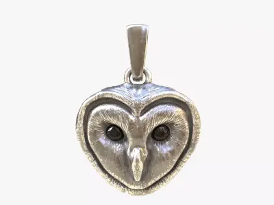 Pendant Owl 3D print model