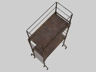 Scaffold 1B Low-poly 3D model