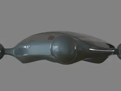 Flying Car pack 3D model