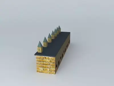 Aktekke Camii are Çilehan Free 3D model