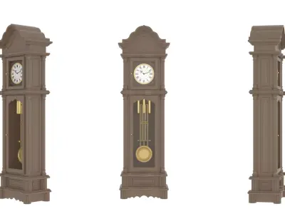 wall clock 3D model