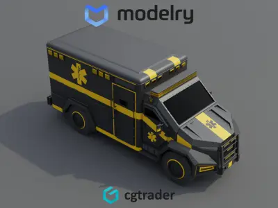 Ambulance 3D model buy