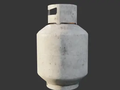 Low poly propane cylinder Free low-poly 3D model