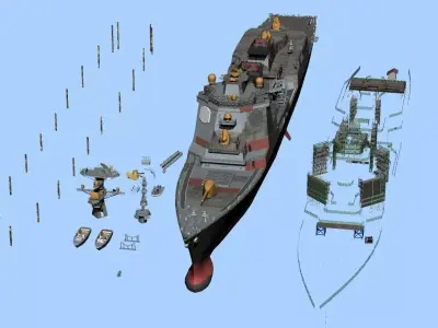 Building Ship 3D model