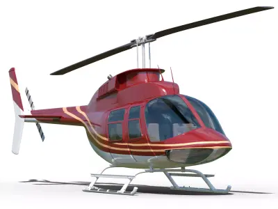 Helicopter Bell 206 3D model
