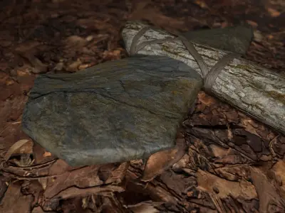 Stoneaxe Low-poly Low-poly 3D model