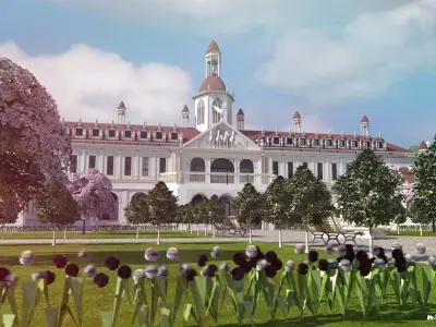 Palace building 3D model