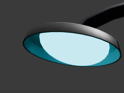3D City Street Light  Stylized Low Poly Free low-poly 3D model