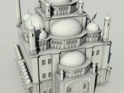Mohamed ali mosque 3D model