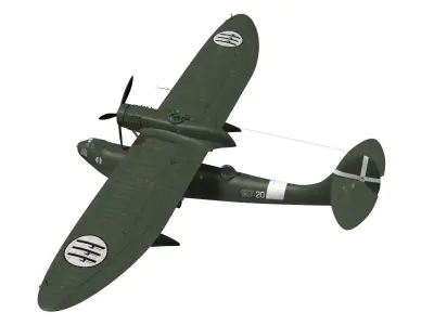 CANT Z501 Gabbiano 3D model purchase