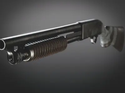 Shotgun - Post Apocalyptic Series 3D model