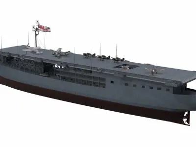Ship 02 Low-poly 3D model