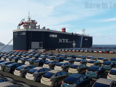  Roro Panama Ship 3D model