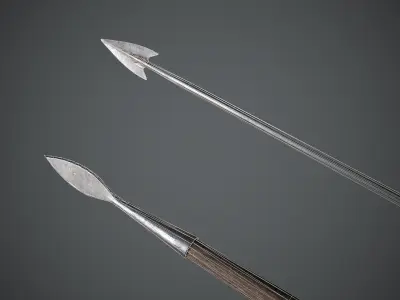 Javelin Medieval Free low-poly 3D model