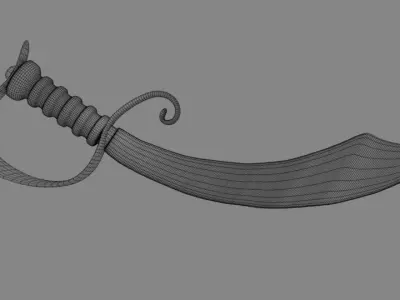 pirates sword Low-poly 3D model purchase