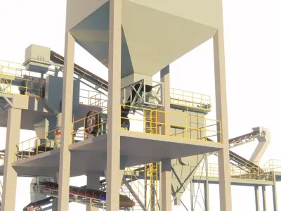 gold mining crushing section 3D Model 3D model