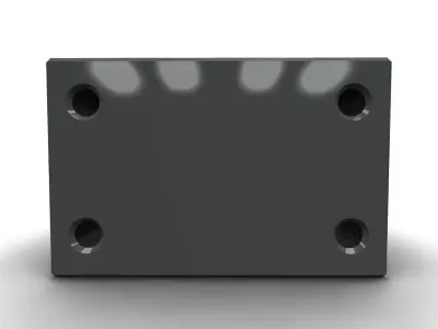 DSG20H square metal block 3D model
