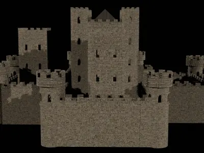 Medieval Castle 3D model buy