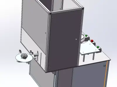 Plastic gift box sealing machine 3D model