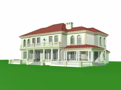 Villa victorian house 3D model