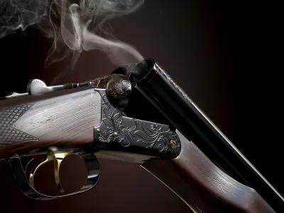 Sawed Off PBR Low-poly 3D model