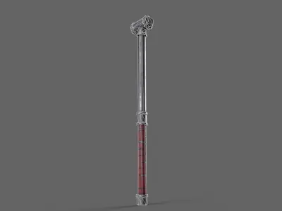 PBR Pipe Weapon V2c Low-poly 3D model