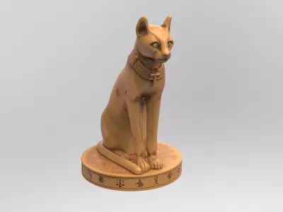 Egyptian Cat 3D print model
