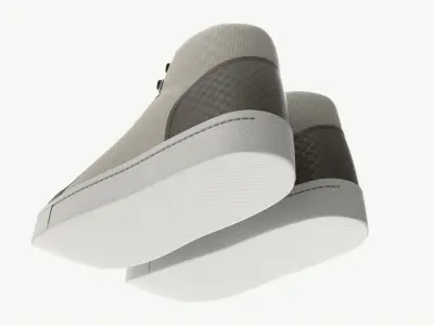 High-top Sneakers 3D model