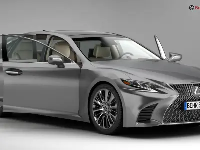 Lexus LS 500 2018 3D model order