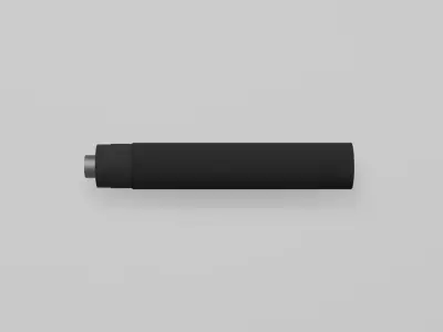 Weapon Suppressors Bundle 3 Modular Game-Ready Assets Low-poly 3D model
