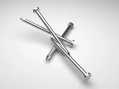 Steel Nails 3D model purchase
