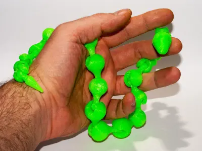 Snake plastic balls Free 3D print model