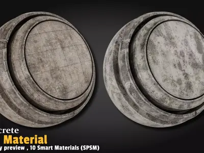 Concrete Smart Material Substance 3d Painter Texture