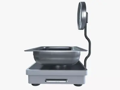 Analog Weighing Scale Low-poly 3D model