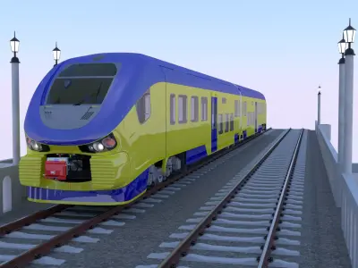 Viadcut with Pesa Link 3D model