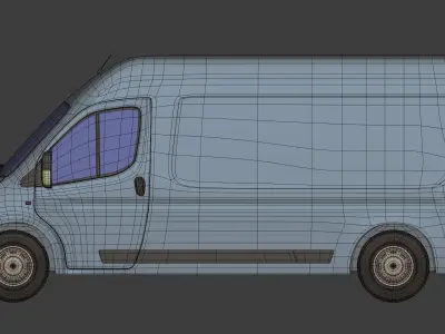 Generic Large Panel Van 3D model