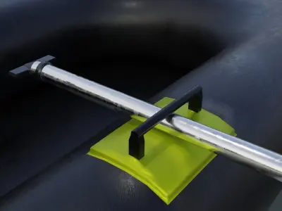 Rubber Dinghy Low-poly 3D model