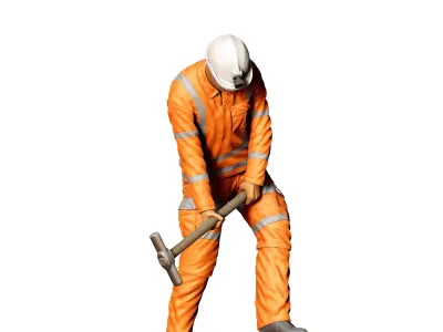 N1 Railway Track Worker 3D print model