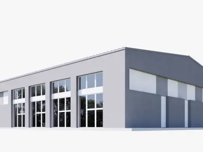 warehouse Low-poly 3D model from CGTrader