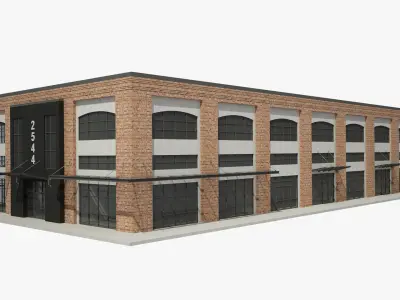 Retail Store Building 3D model purchase