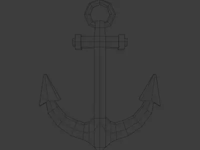 Anchor Low-poly 3D model
