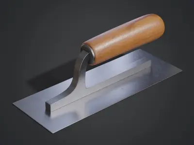 Two Plastering Trowels 3D Model Pack