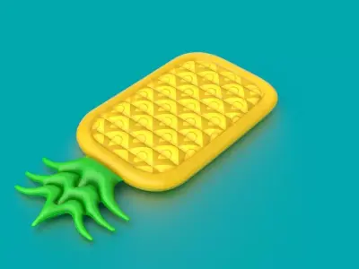 PINEAPPLE INFLATABLE MATTRESS 3D model